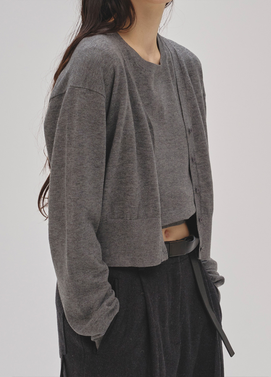 兩件式針織上衣